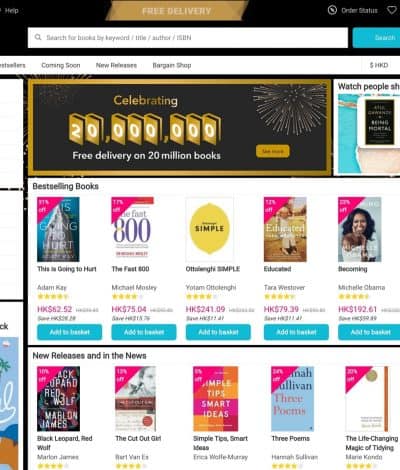 BookDepository.com 限時 額外8折優惠代碼＋送iPad mini 4抽獎