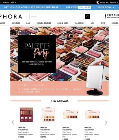 Sephora 買化妝品滿$500送專業LED化妝鏡優惠碼