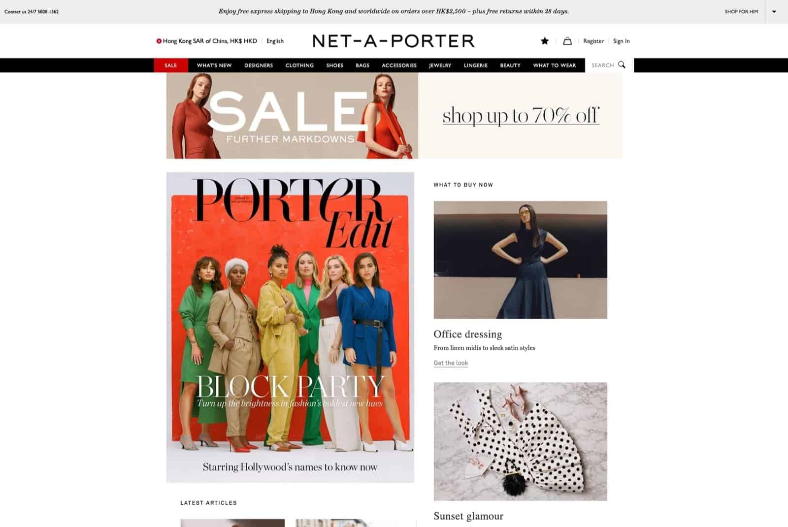 精選慳家人優惠推介：[24小時限定] NET-A-PORTER.com 夏季/海灘衣飾額外8折優惠碼＞即刻去睇睇優惠詳情啦！
