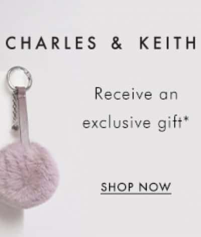 CHARLES & KEITH #小CK [網上獨家] 送紫丁香色毛球鑰匙圈