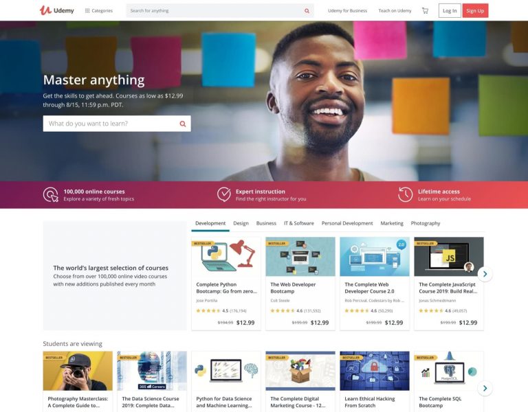 Udemy 2019年8月優惠碼：所有課程低至US$9.99