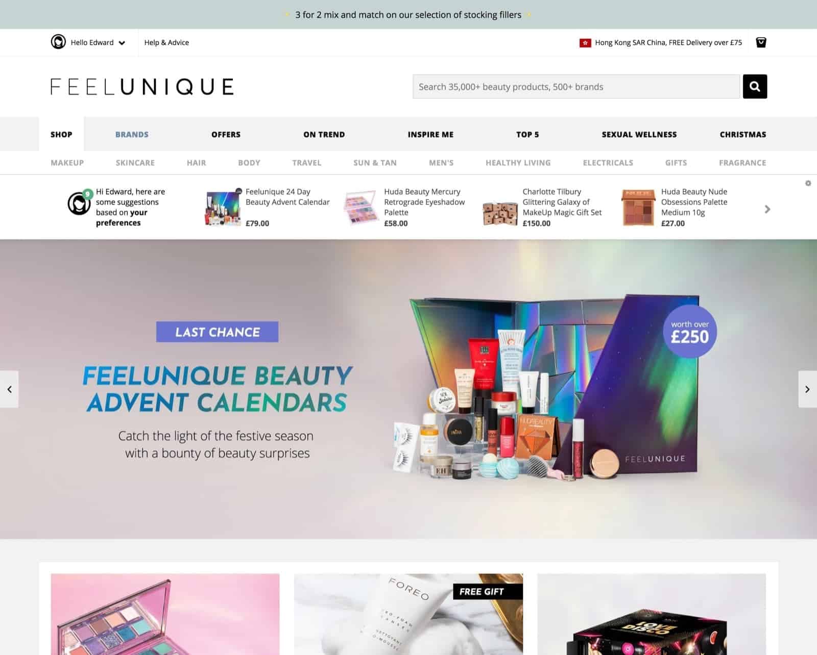 精選慳家人優惠推介：FeelUnique.com 黑色星期五優惠：全網額外8折優惠碼＞即刻去睇睇優惠詳情啦！