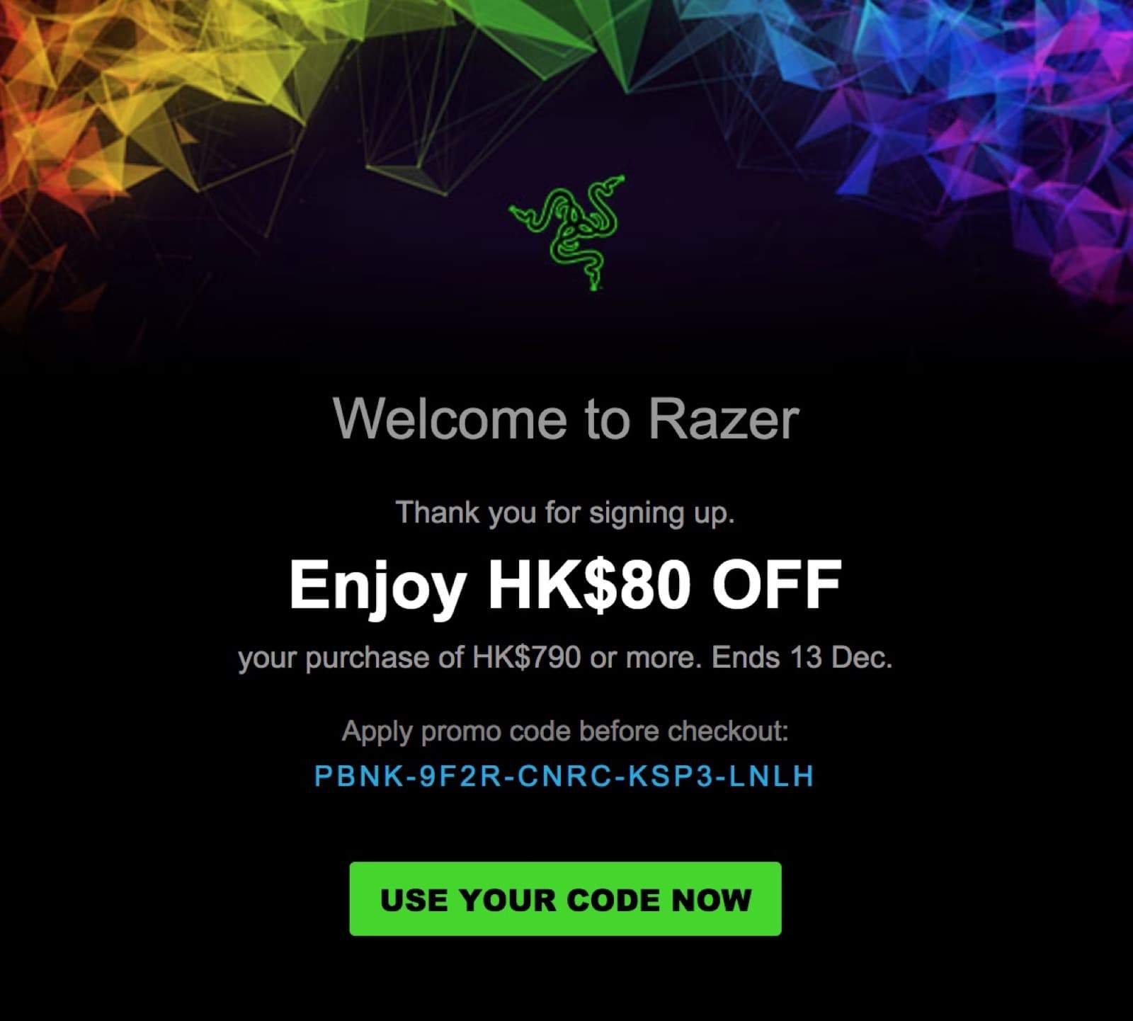 還有更多詳情/圖片雷蛇 Razer 電競設備/電腦遊戲網：即減$80優惠碼，包幫到你搵到最正嘅優惠呀！