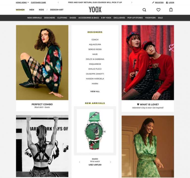 YOOX.com 冬季Remix精選貨品低至75折優惠！