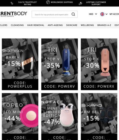 英國 CurrentBody 3.8婦女節 NuFace, TriPollar, iGrow低至43折優惠碼