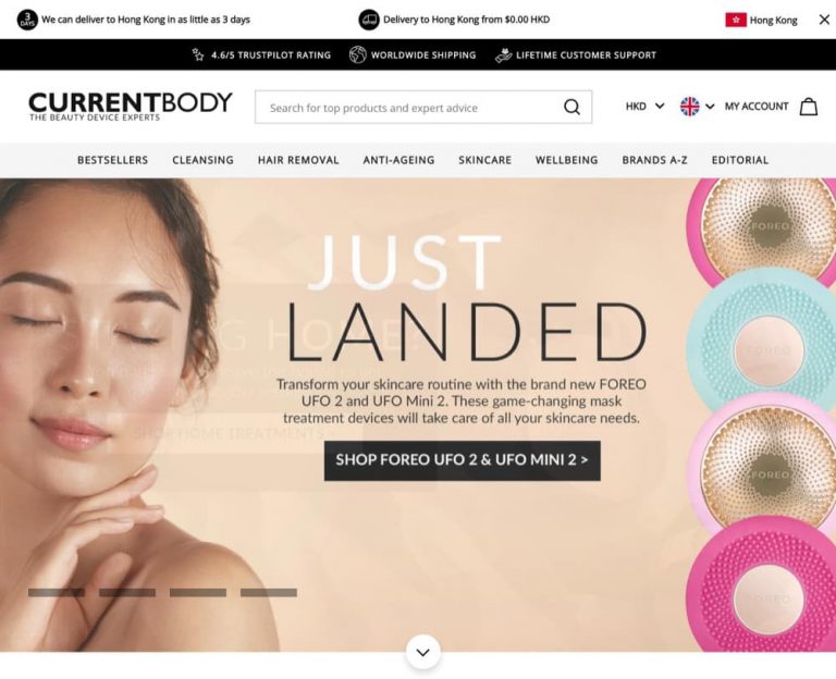 英國美容儀網 CurrentBody TriPollar, Foreo, NuFace低至5折限時優惠碼：比Yoho大減價更平！