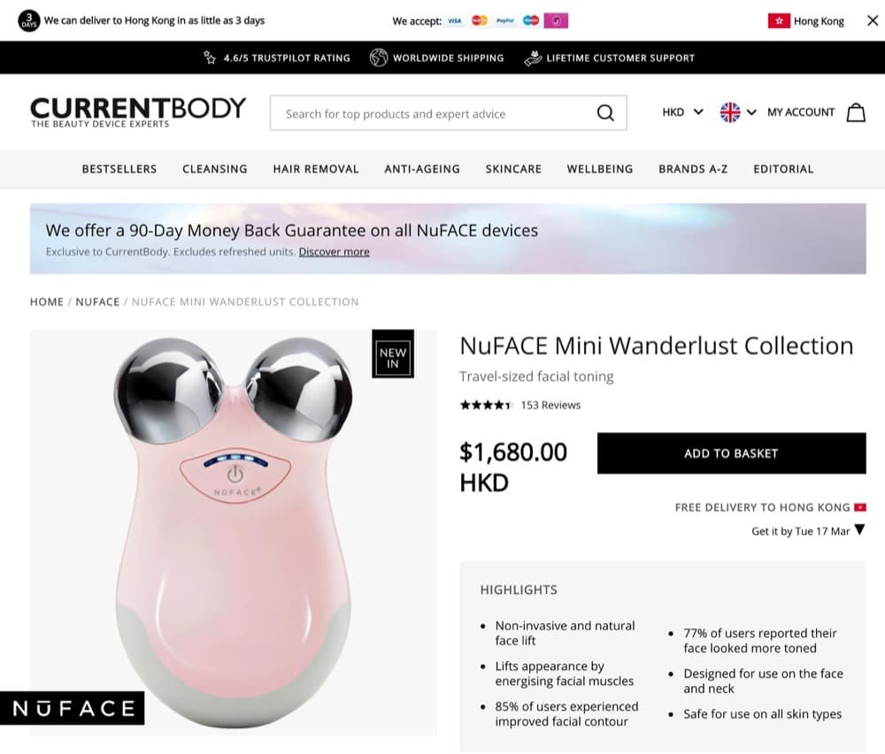 還有更多詳情/圖片英國美容儀網 CurrentBody TriPollar, Foreo, NuFace低至5折限時優惠碼:比Yoho大減價更平!,包幫到你搵到最正嘅優惠呀!