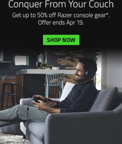 [防疫必備] 雷蛇 Razer 電競設備低至5折優惠