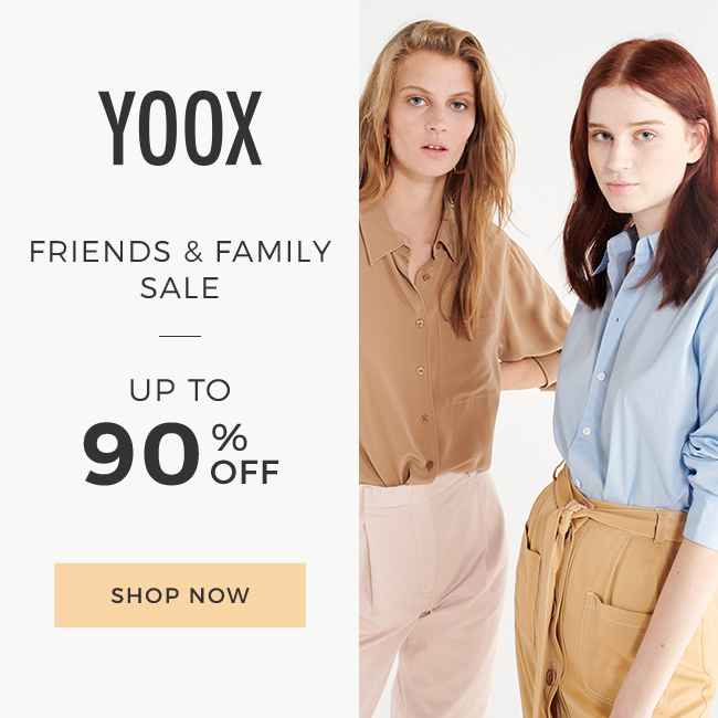 [3日快閃] YOOX  Family & Friends Sale 減價低至1折優惠：Marni, Maison Margiela, Brunello Cucinelli超平！