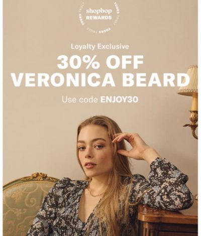 [快閃] Shopbop X Veronica Beard 額外7折優惠碼