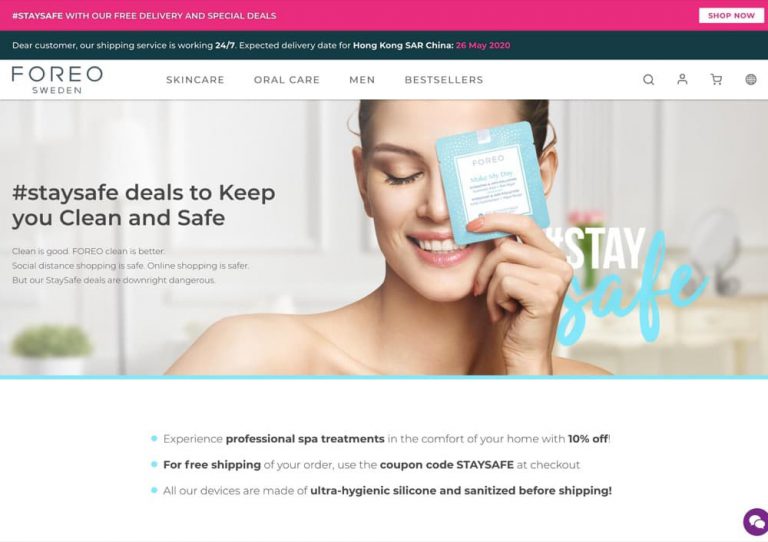 FOREO 全網免運費優惠碼＋指定貨品額外9折