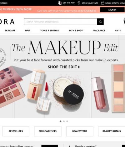 Sephora 迎新優惠碼：全單額外9折優惠