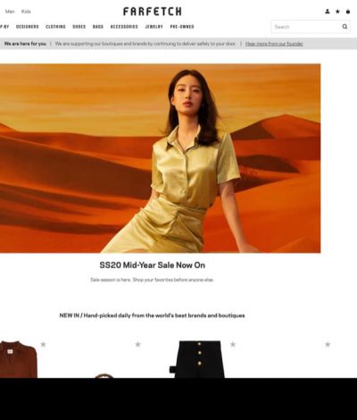FARFETCH 2020年618大減價：低至5折優惠＋額外8折優惠碼