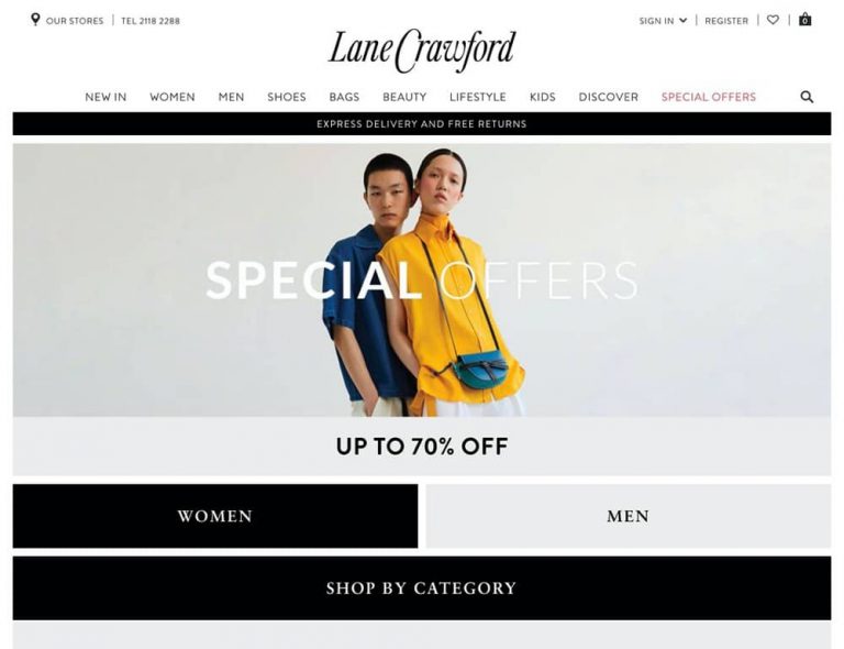 Lanecrawford.com 尊享特別優惠低到3折