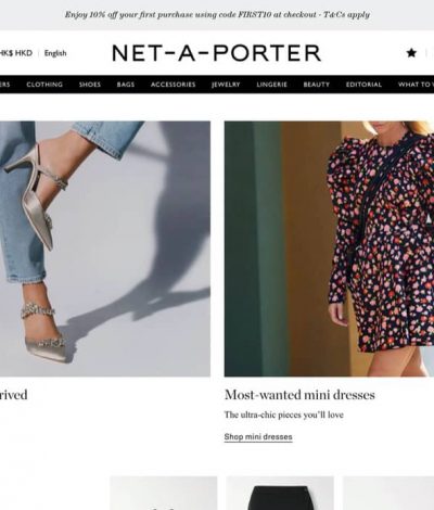 NET-A-PORTER.com  Friends and Family Sale 額外75折優惠
