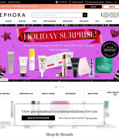 Sephora 買滿$780即送6件名貴禮品