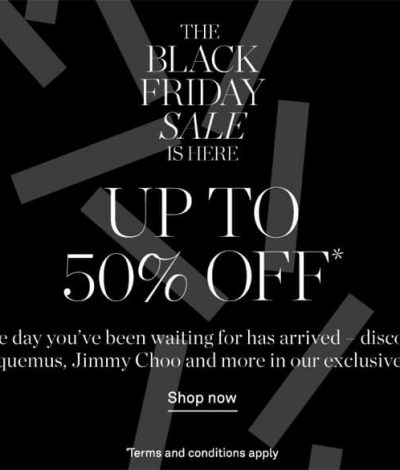 NET-A-PORTER.com  黑五/感恩節快閃優惠：低至5折＋額外85折優惠