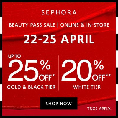 Sephora Beauty Pass會員優惠：低至75折＋送贈品