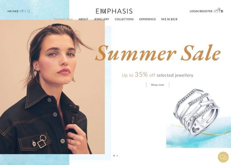 EMPHASIS Summer Sale：指定首飾低至65折優惠