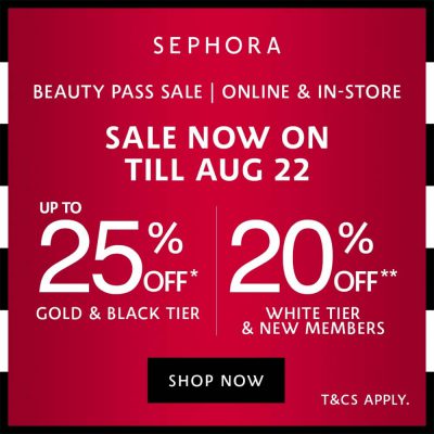 Sephora Beauty Pass會員專屬優惠：低至75折