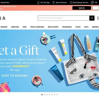 Sephora 送Summer Beach Set 8件裝優惠碼