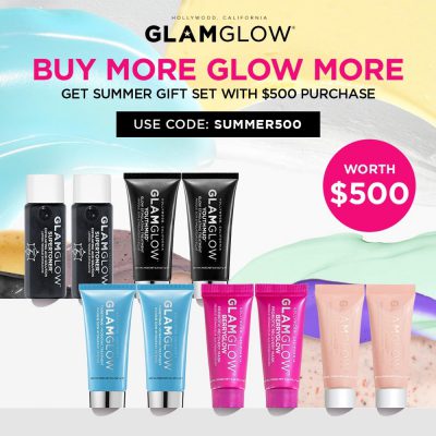 Glamglow 官網 買$500送價值$500限量護膚十件套 優惠碼