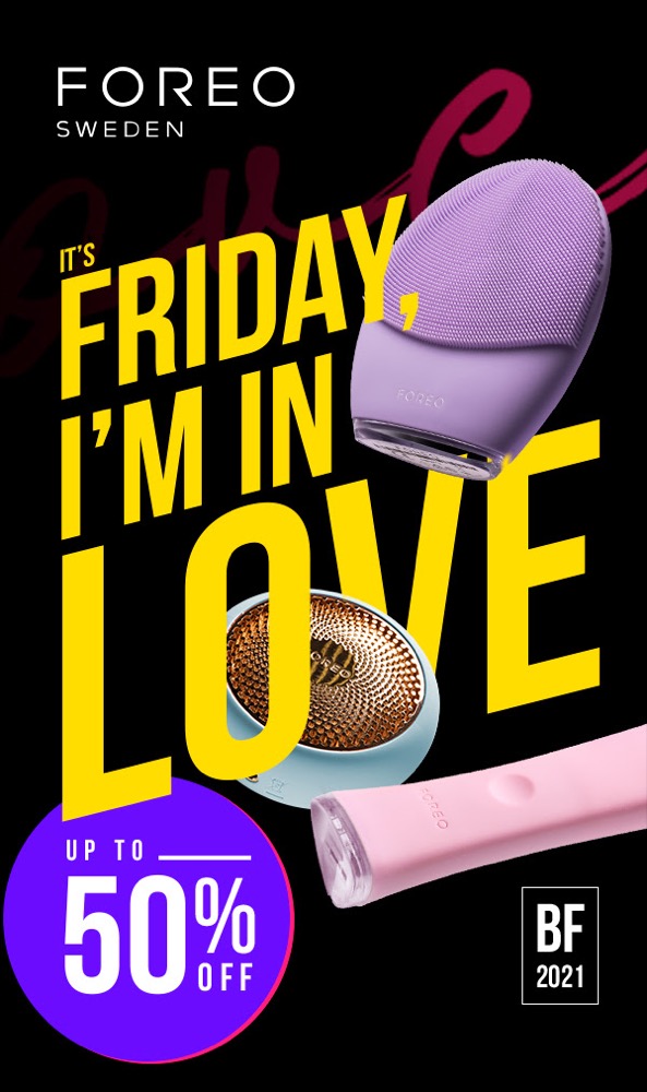 FOREO 官網 Black Friday 低至5折＋額外9優惠碼