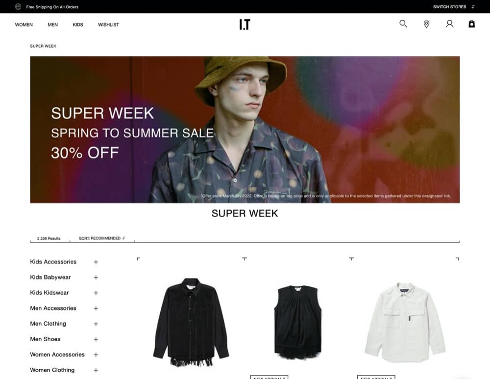 精選慳家人優惠推介：ITeSHOP I.T Super Week 大減價：名牌春裝額外7折＞即刻去睇睇優惠詳情啦！