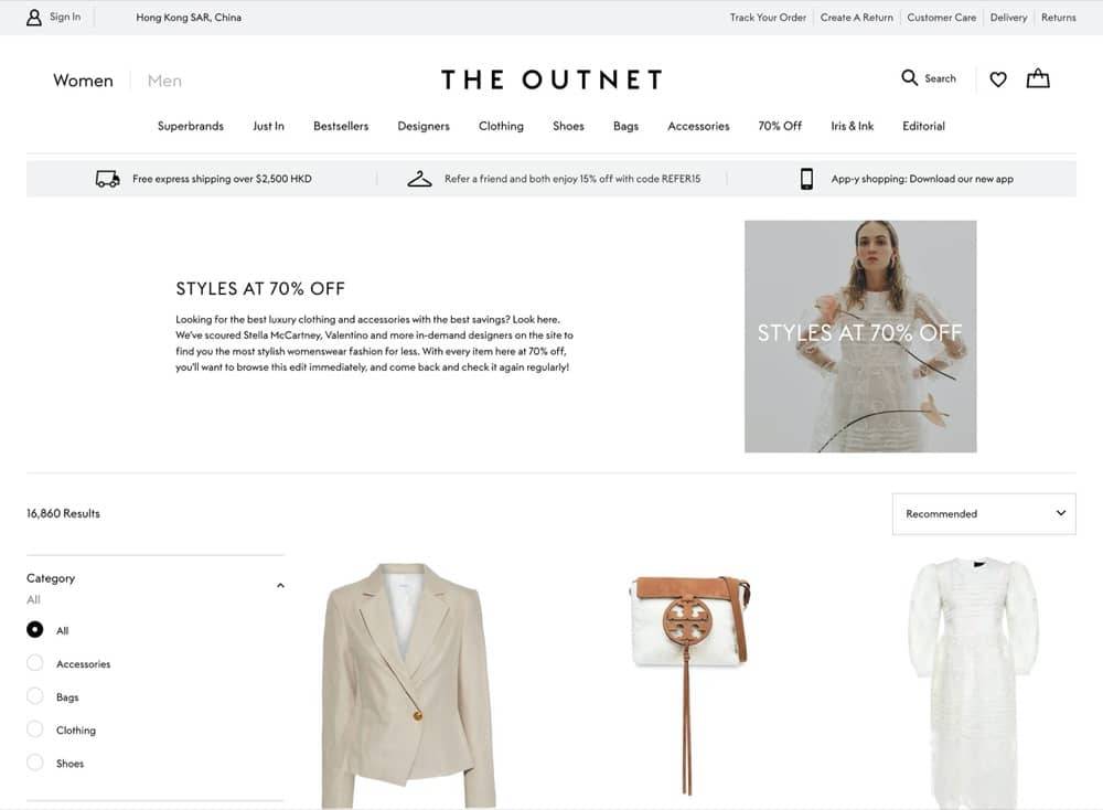 精選慳家人優惠推介：[疫情減退買新裝!] The Outnet 春裝大減價：Tory Burch, Acne Studios, IRO 低至3折優惠＞即刻去睇睇優惠詳情啦！