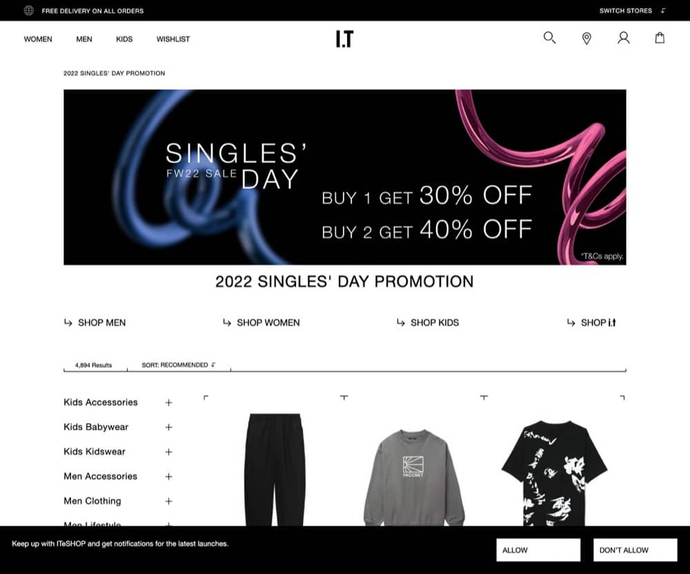 ITeSHOP 雙11 優惠推出：名牌時裝低至額外6折＋抽即減$100：第3張圖片/優惠詳情