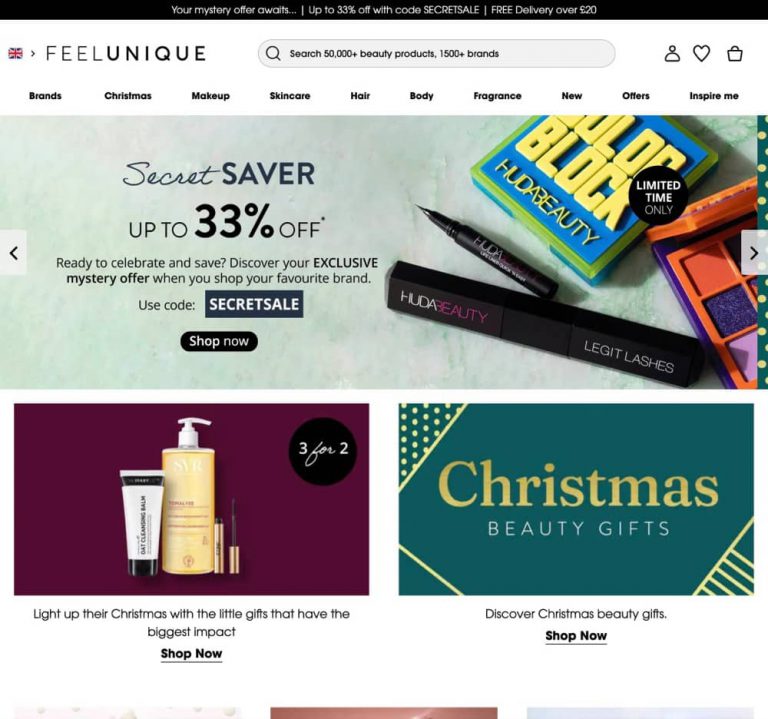 FeelUnique.com 2022年12月 7折＋額外85折優惠碼
