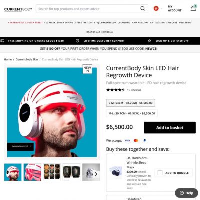 CurrentBody 生髮神器實測有效！CurrentBody LED 生髮帽快閃85折優惠碼