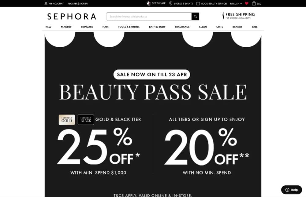 精選慳家人優惠推介：Sephora Beauty Pass 會員禮遇全單75折優惠＞即刻去睇睇優惠詳情啦！