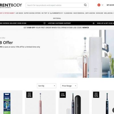 CurrentBody X Oral B 低至半價＋額外9折優惠碼