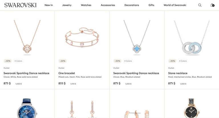 Swarovski 指定產品低至5折優惠