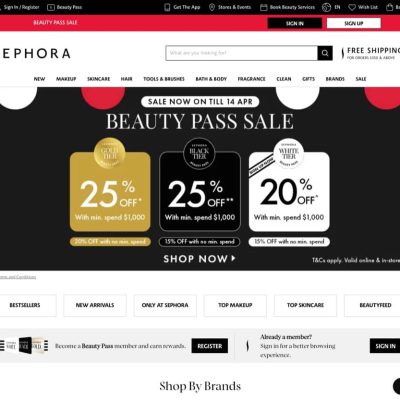 Sephora 新用戶額外8折優惠碼