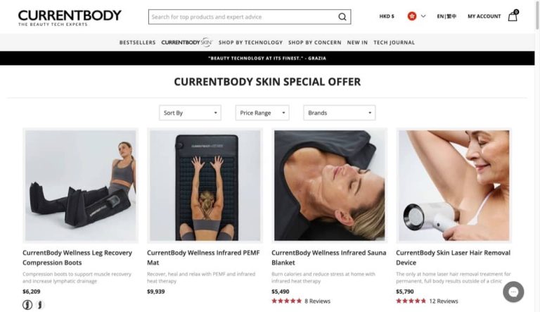 CurrentBody Wellness 系列額外95折優惠碼：Dermalux Flex MD LED都可以用