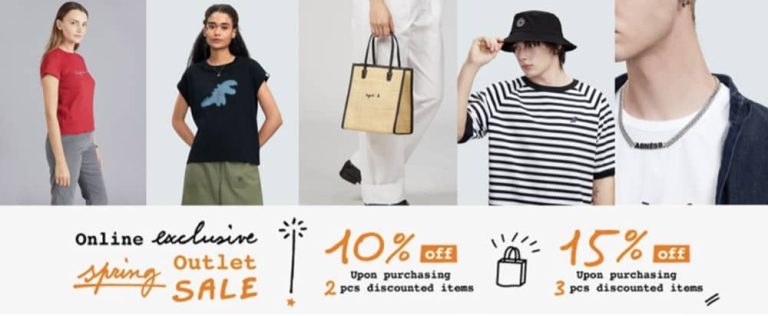agnès b. 香港網店Outlet Sale 低至半價+折上折