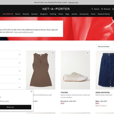NET-A-PORTER 限時額外85折優惠