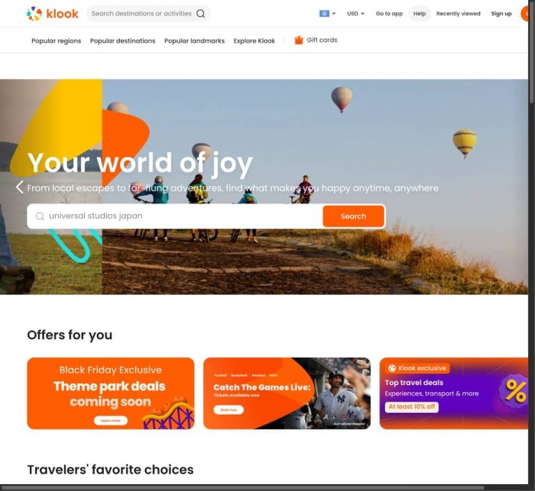 Klook X HSBC 信用卡即減$111優惠碼