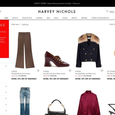 HARVEY NICHOLS 冬季大減價 + 額外9折優惠碼