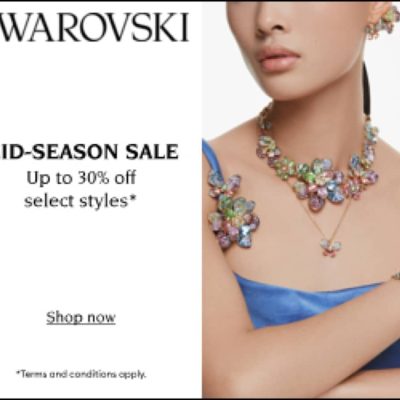Swarovski 春季優惠活動 | 低至7折+額外8折優惠