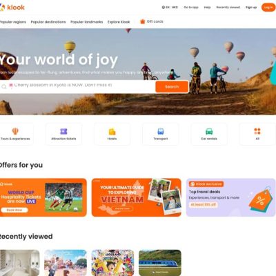 Klook 日、韓、台旅遊買一送一優惠碼