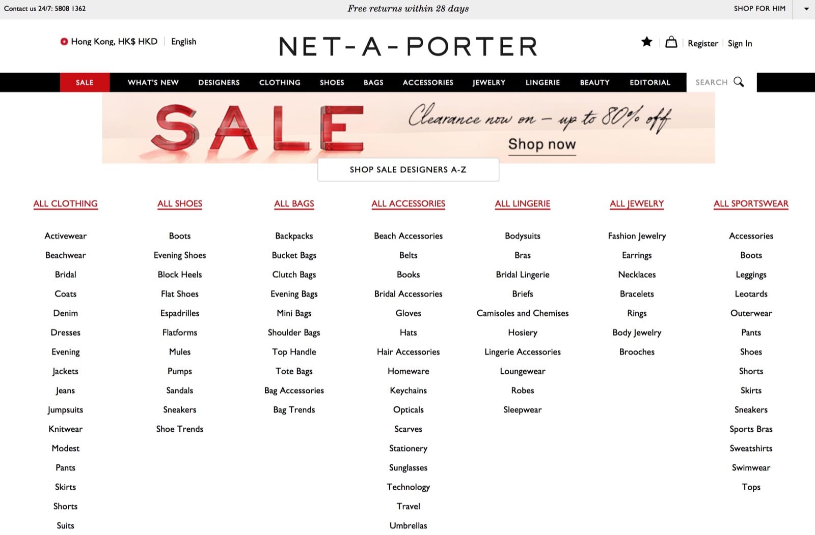 精選慳家人優惠推介：[誇張呀] NET-A-PORTER.com 大減價低至2折＞即刻去睇睇優惠詳情啦！